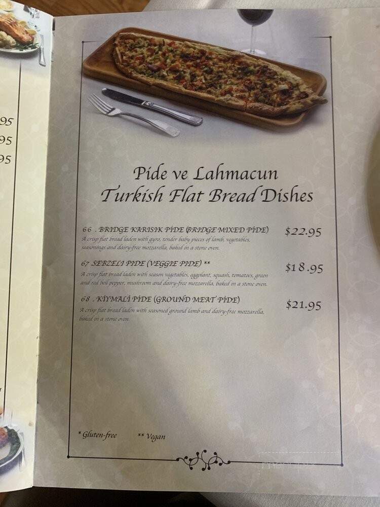 Bridge Turkish & Mediterranean Grill - Highland Park, NJ menu_pic