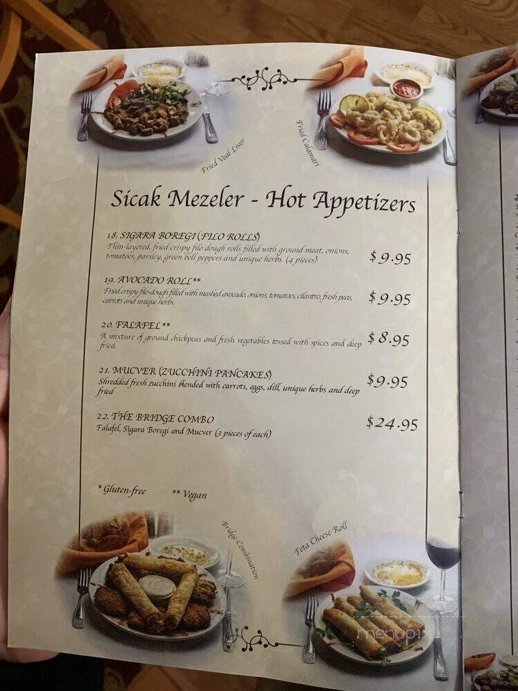 Bridge Turkish & Mediterranean Grill - Highland Park, NJ menu_pic