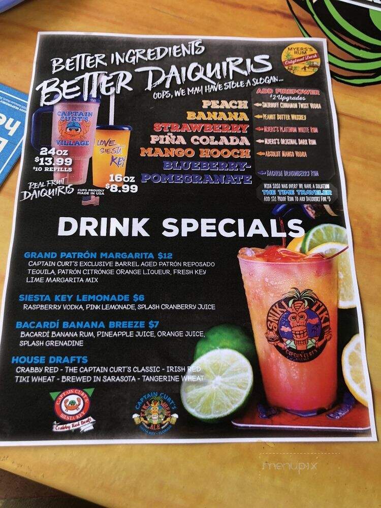 Sneaky Tiki - Sarasota, FL menu_pic