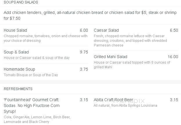 Coasters Pub - Indian Harbor Beach, FL menu_pic