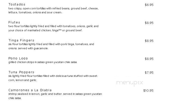 Salsa's - Melbourne, FL menu_pic