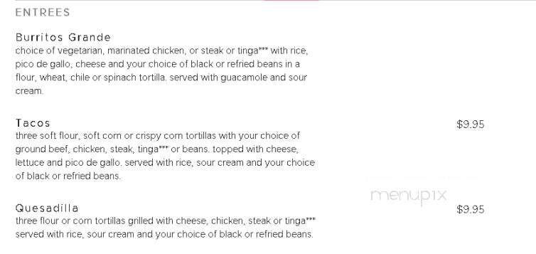 Salsa's - Melbourne, FL menu_pic