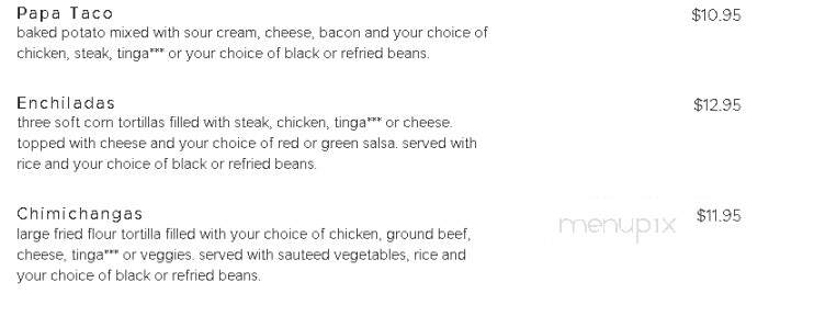 Salsa's - Melbourne, FL menu_pic