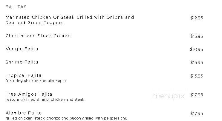 Salsa's - Melbourne, FL menu_pic