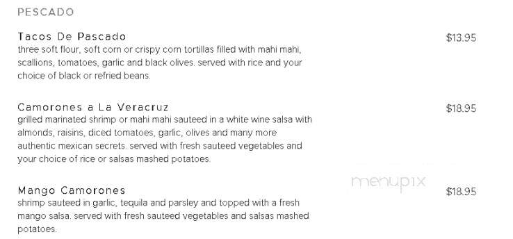 Salsa's - Melbourne, FL menu_pic