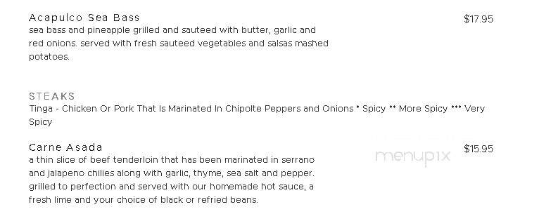Salsa's - Melbourne, FL menu_pic