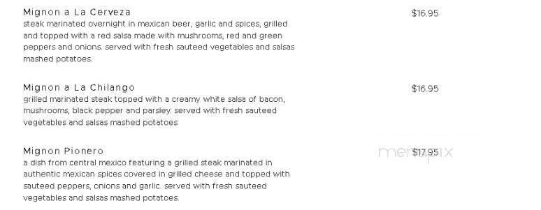 Salsa's - Melbourne, FL menu_pic