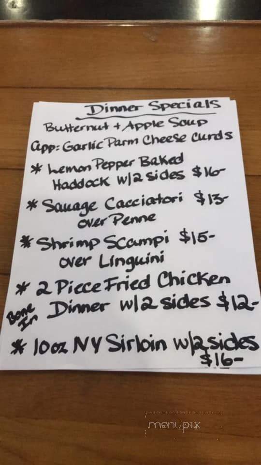 Coop's Bar and Grill - Quincy, MA menu_pic