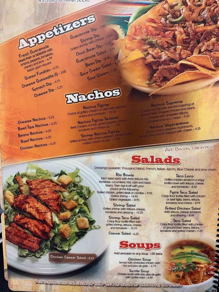 Rio Grande - Summerfield, NC menu_pic