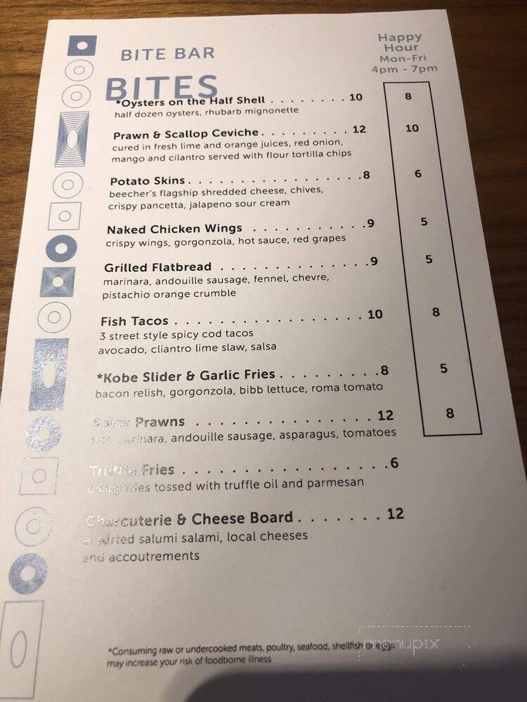 Bite Restaurant at the Hotel Murano - Tacoma, WA menu_pic