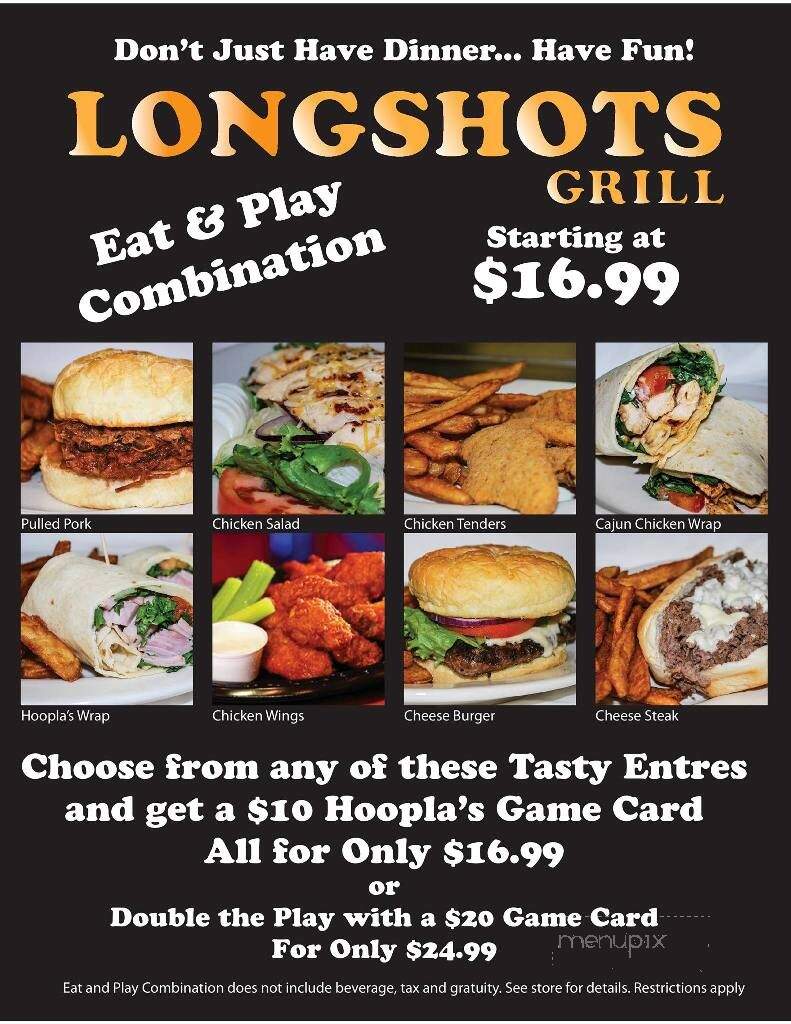 Hoopla's Family Fun and Grill - Muncy, PA menu_pic