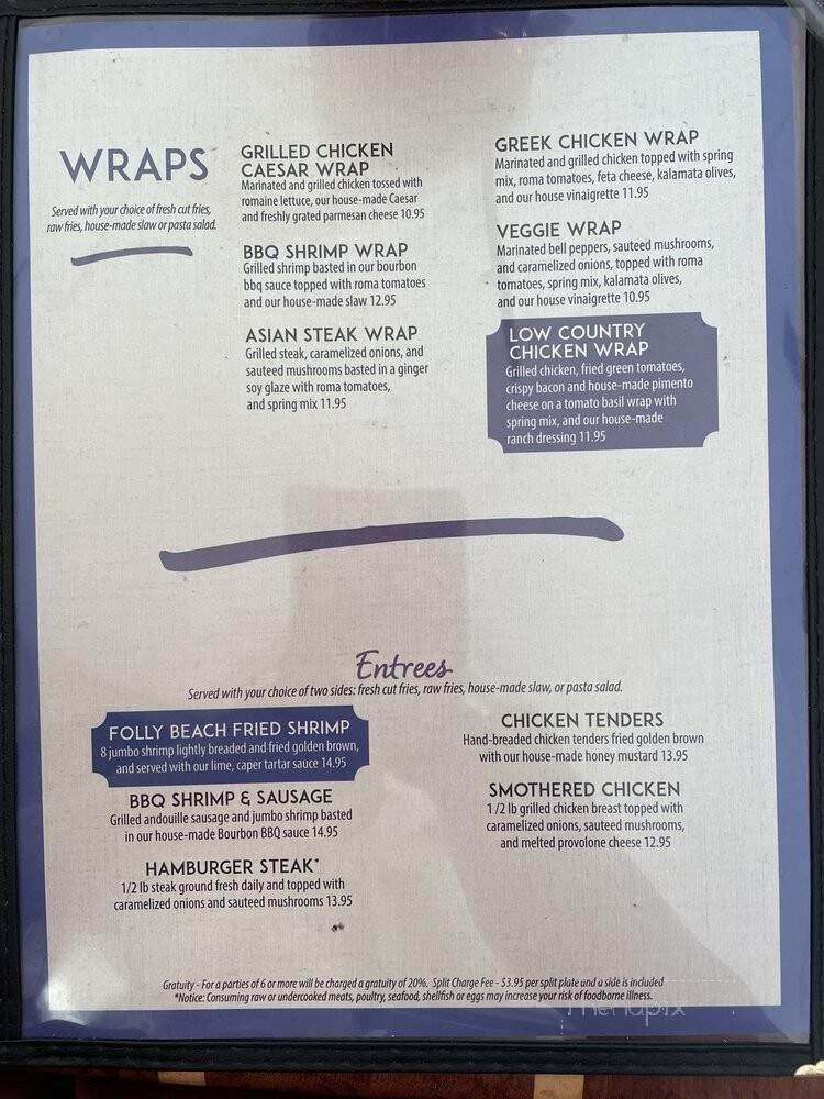 Libby's - Lexington, SC menu_pic