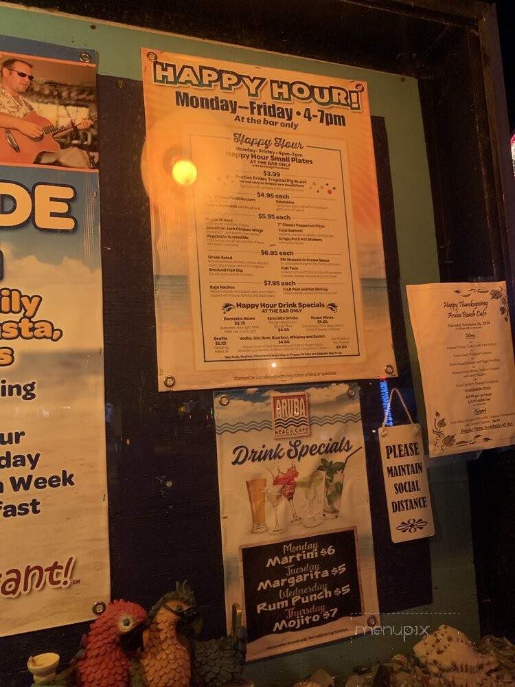 Aruba Beach Cafe - Lauderdale By Sea, FL menu_pic