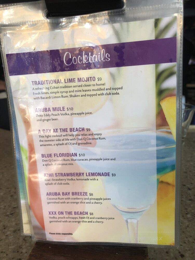 Aruba Beach Cafe - Lauderdale By Sea, FL menu_pic