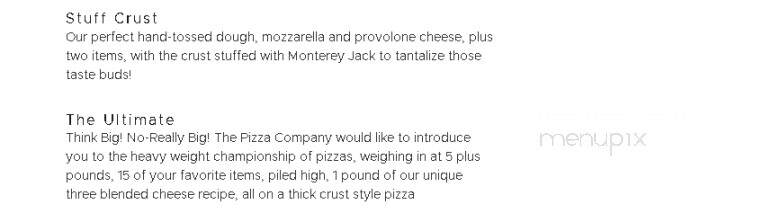 Pizza Co - Davison, MI menu_pic