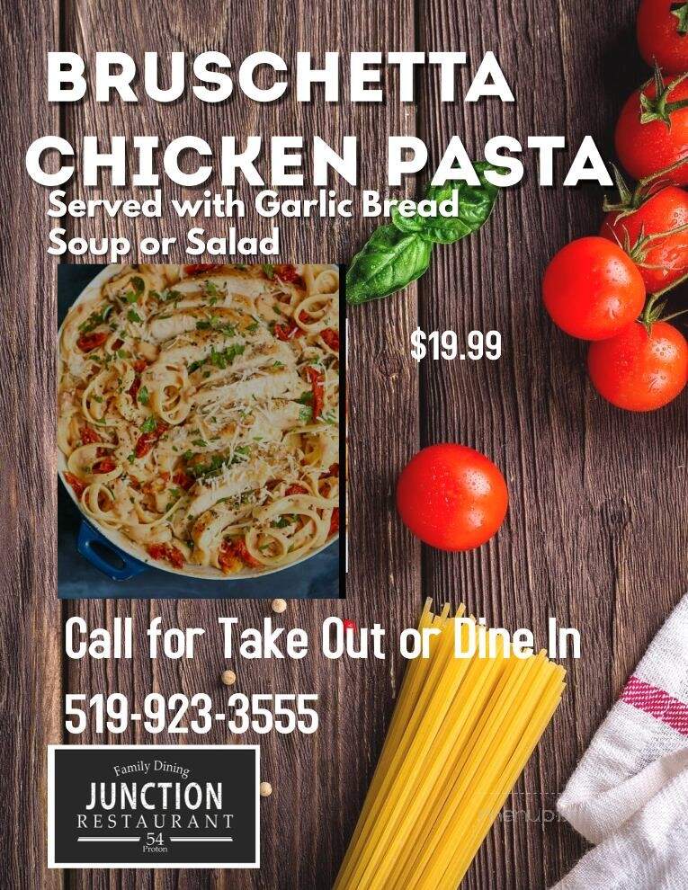 The Junction Family Restaurant - Dundalk, ON menu_pic