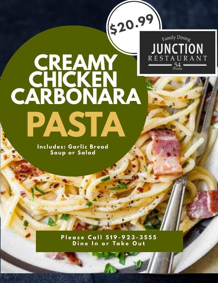 The Junction Family Restaurant - Dundalk, ON menu_pic