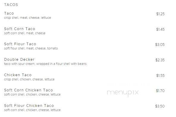 Taco Bandido - Burley, ID menu_pic