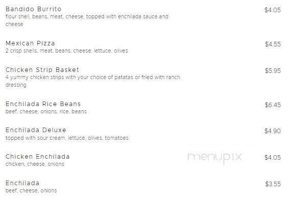 Taco Bandido - Burley, ID menu_pic