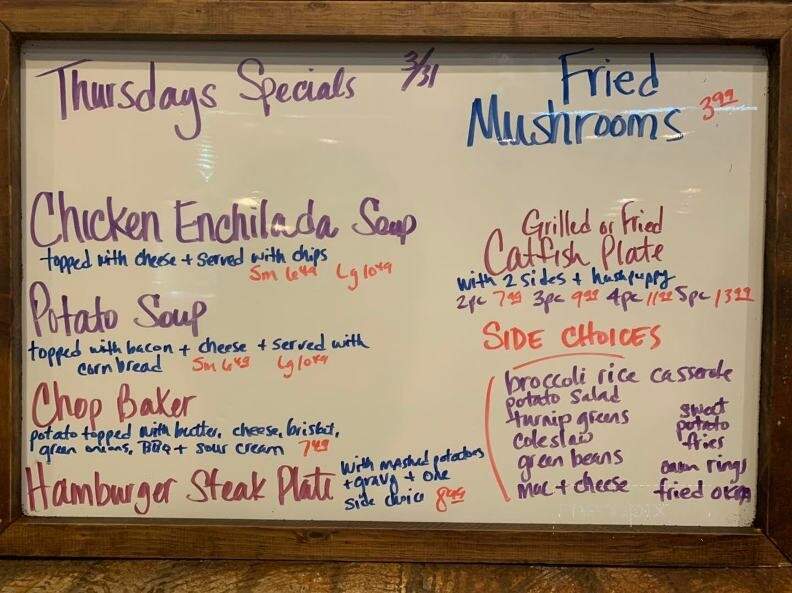 Mitch's Restaurant - Jena, LA menu_pic