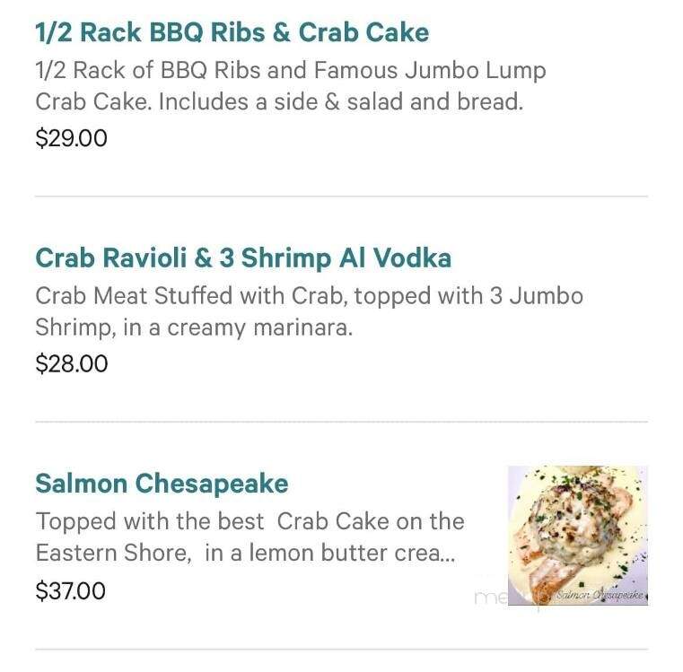 Fratelli's Italian Restaurant - Salisbury, MD menu_pic