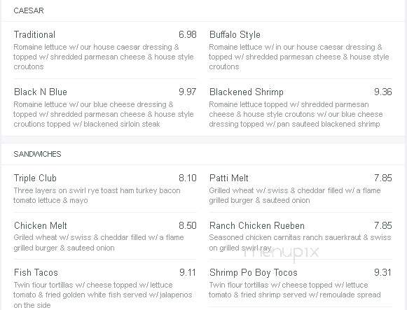 Uptown - Wadena, MN menu_pic