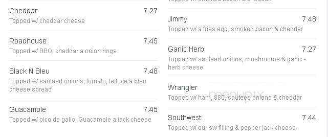 Uptown - Wadena, MN menu_pic
