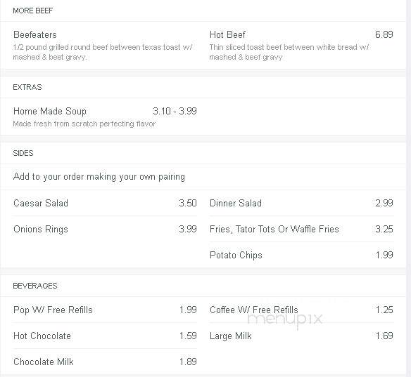 Uptown - Wadena, MN menu_pic