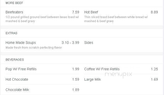Uptown - Wadena, MN menu_pic