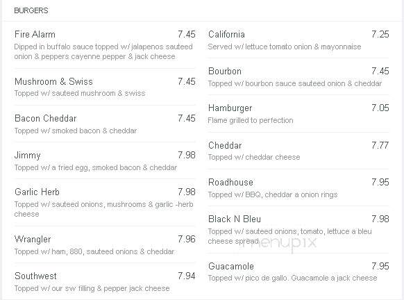 Uptown - Wadena, MN menu_pic