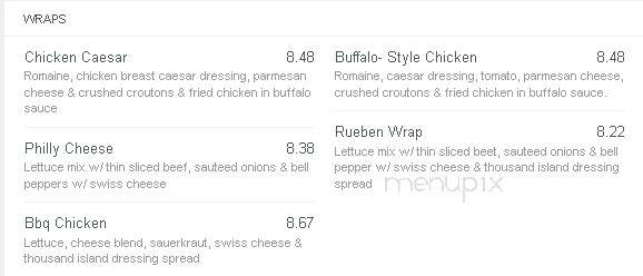 Uptown - Wadena, MN menu_pic