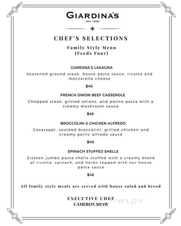 Giardina's Restaurant - Greenwood, MS menu_pic