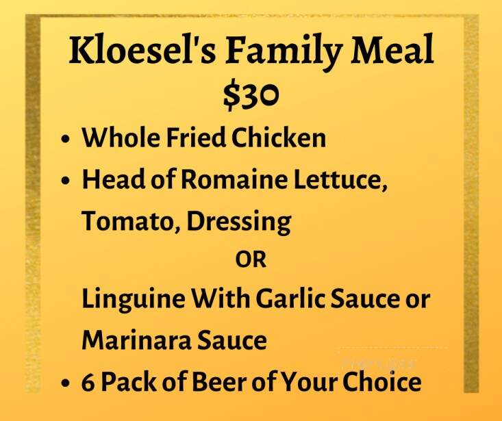 Kloesel's Steak House & Bar - Moulton, TX