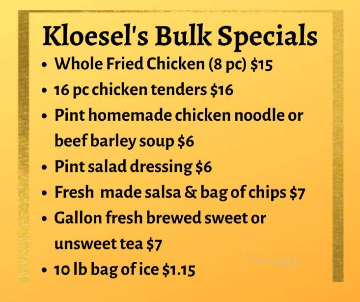 Kloesel's Steak House & Bar - Moulton, TX