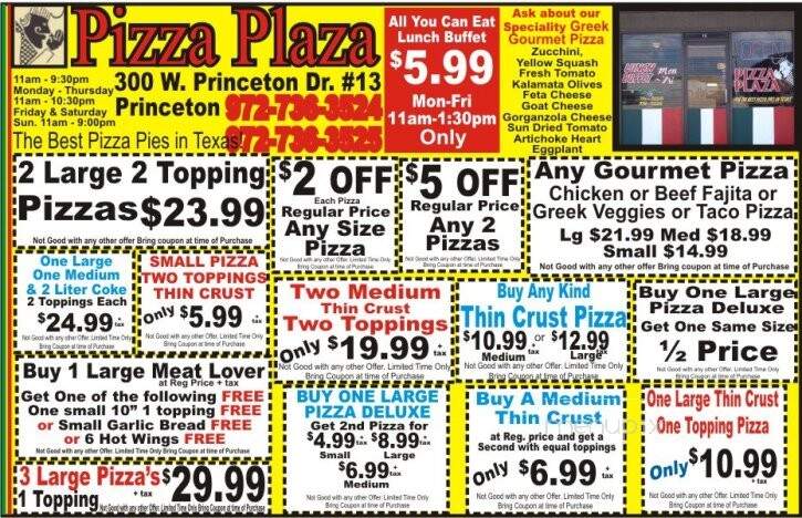 Pizza Plaza - Princeton, TX