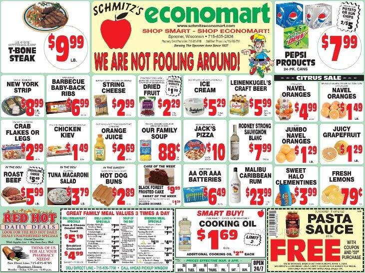 Schmitz's Economart - Spooner, WI menu_pic