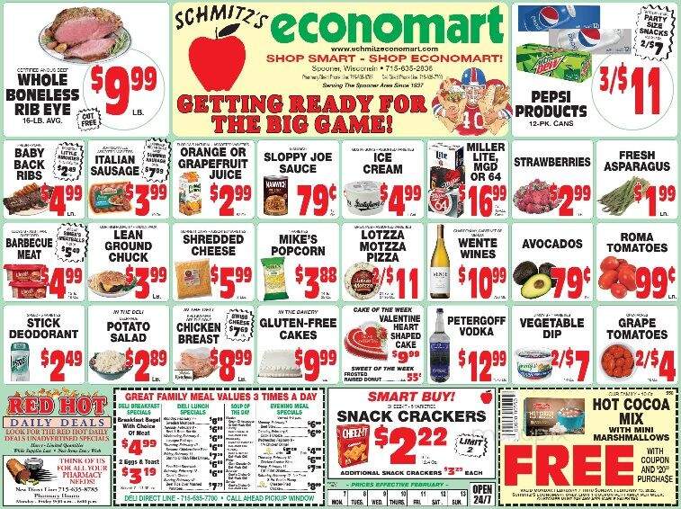 Schmitz's Economart - Spooner, WI menu_pic