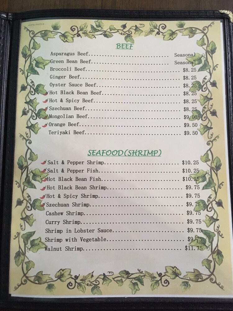Ming's Restaurant - Fresno, CA menu_pic