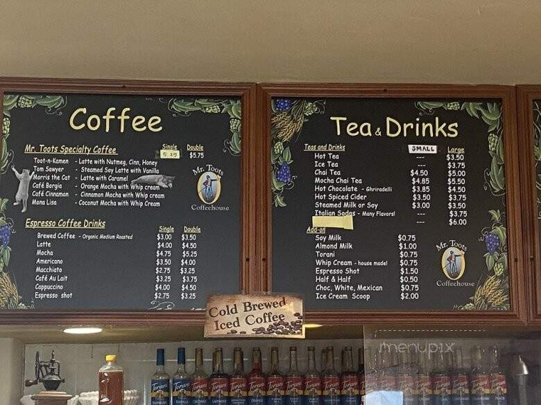 Mr Toots Coffeehouse - Capitola, CA menu_pic