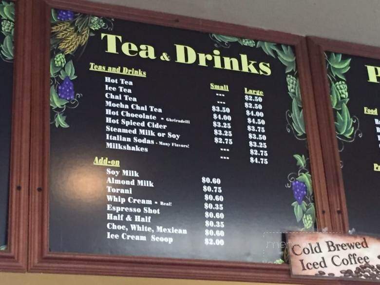 Mr Toots Coffeehouse - Capitola, CA menu_pic