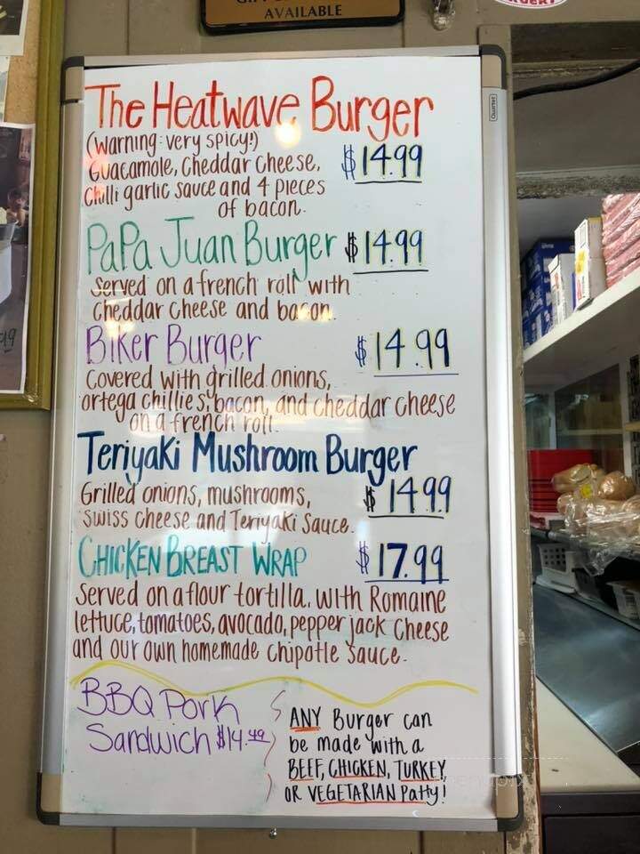 J J's Homemade Burgers - San Juan Bautista, CA menu_pic