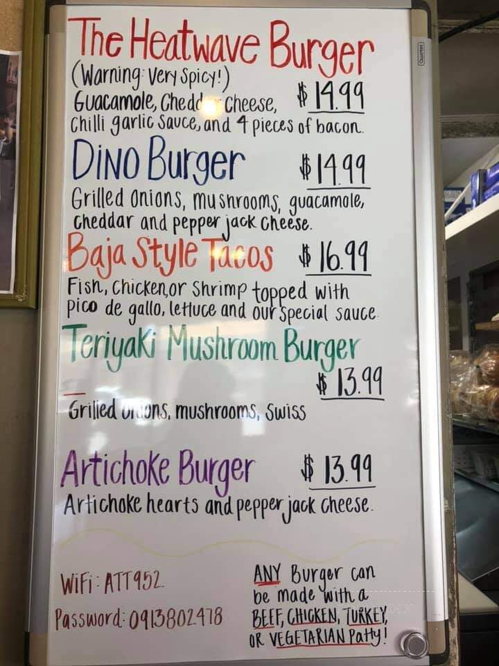 J J's Homemade Burgers - San Juan Bautista, CA menu_pic