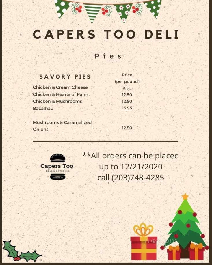 Capers Too Deli - Danbury, CT