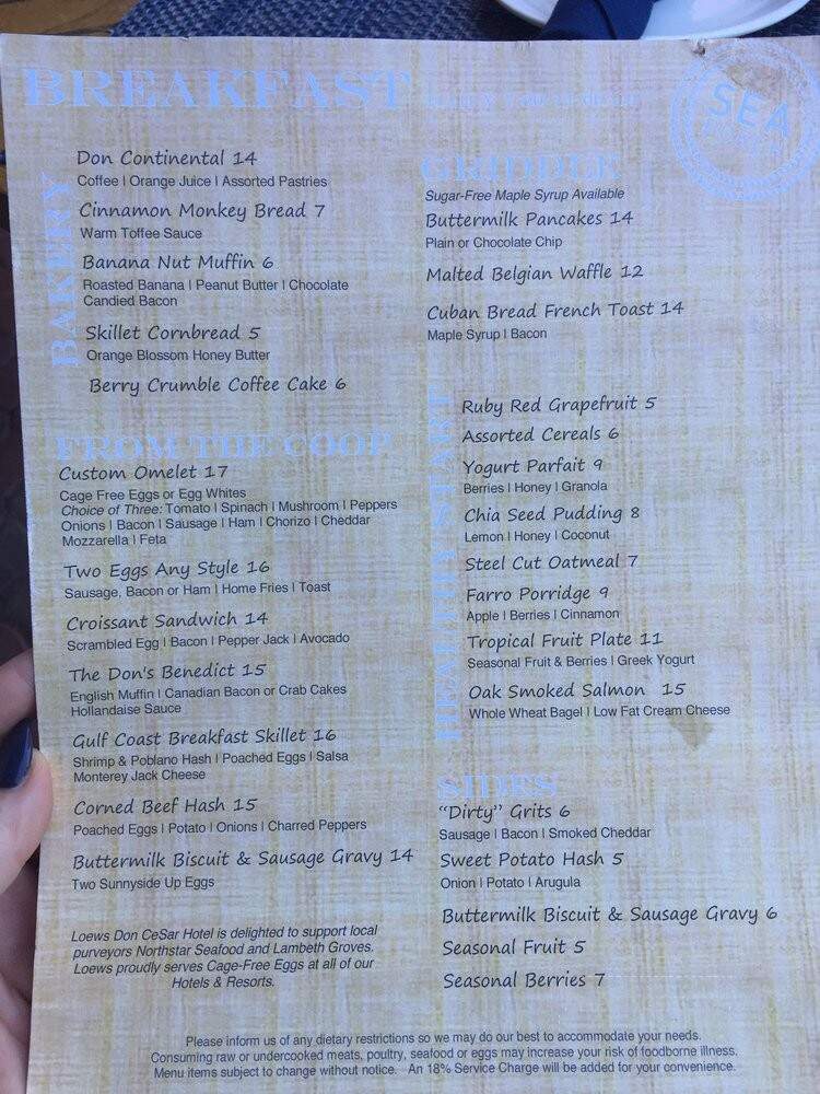 Rowe Bar - Saint Pete Beach, FL menu_pic