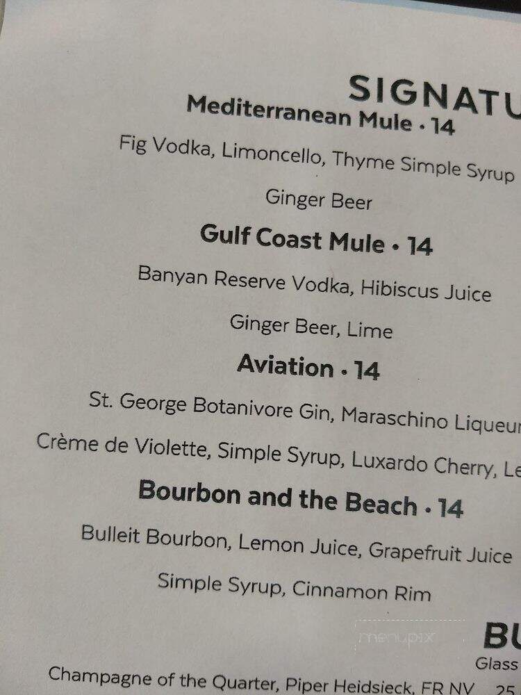 Rowe Bar - Saint Pete Beach, FL menu_pic