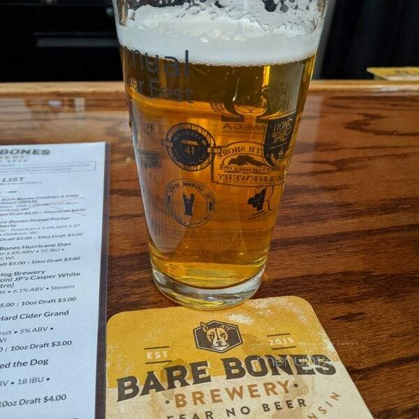 Bare Bones Brewery - Oshkosh, WI menu_pic