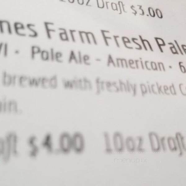 Bare Bones Brewery - Oshkosh, WI menu_pic