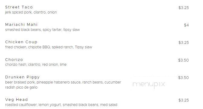 Tipsy Taco - Greer, SC menu_pic