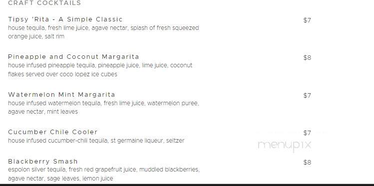 Tipsy Taco - Greer, SC menu_pic