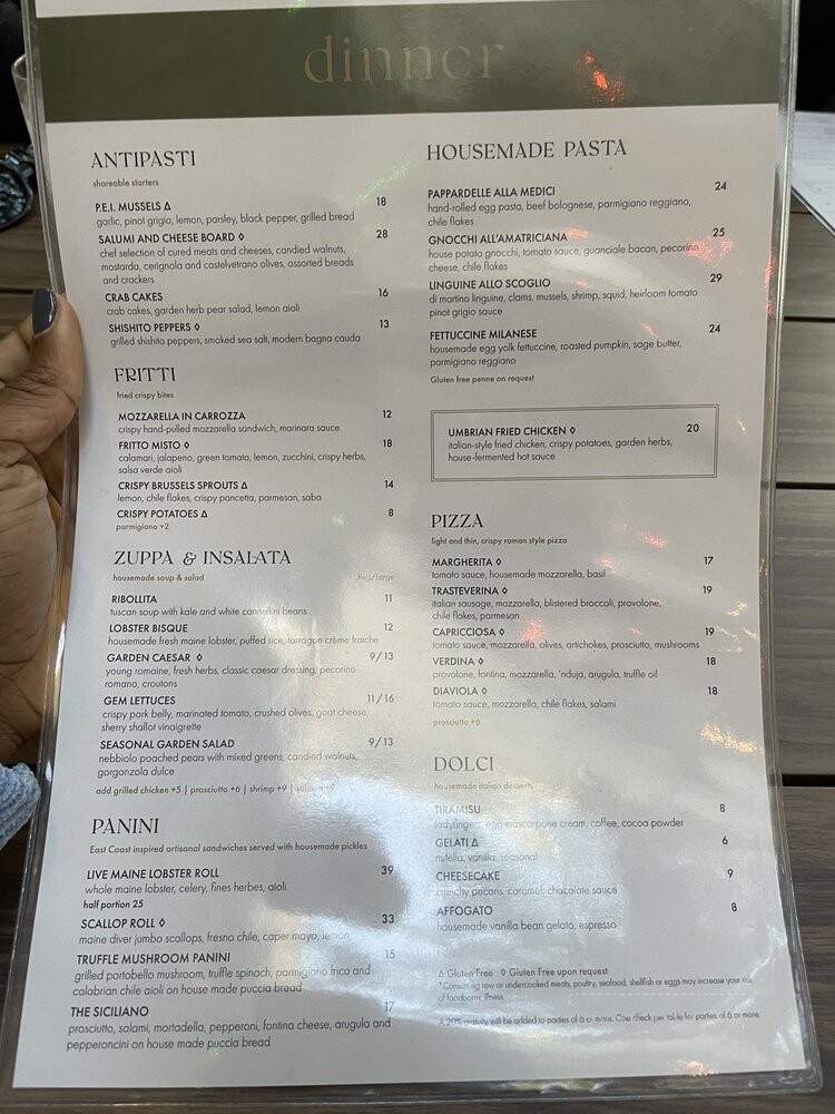 The Garden at the Summit - Georgetown, TX menu_pic